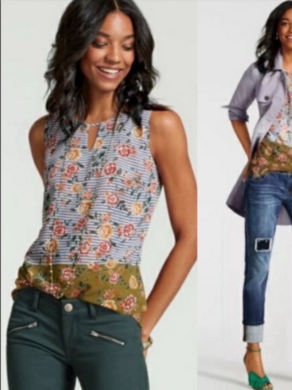 Cabi #5354 Penelope Top Sleeveless Size M